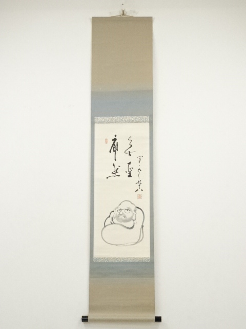 JAPANESE HANGING SCROLL / HAND PAINTED / CALLIGRAPHY 